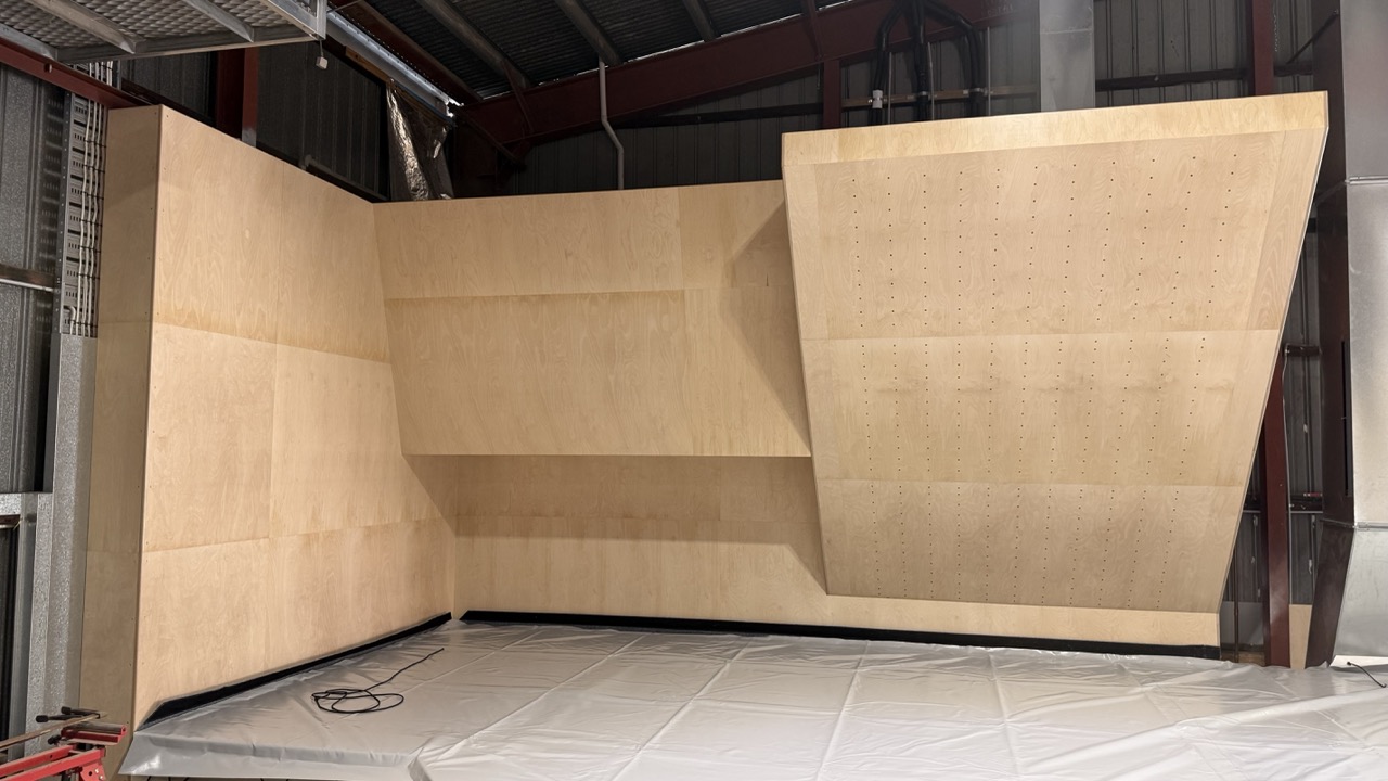 Campus and Moon board training area